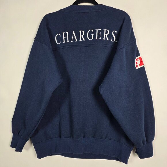 Vintage Lee Sport San Diego Chargers NFL Team Football Mens Large Sweatshirt - Picture 2 of 7